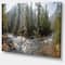 Designart - Mountain River Panorama - Landscape Canvas Art Print